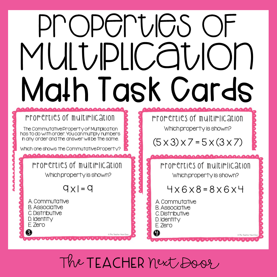 Properties Of Multiplication Chart